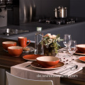 Neue Design-Farbe Glasur-Dinner-Platten eingestellt